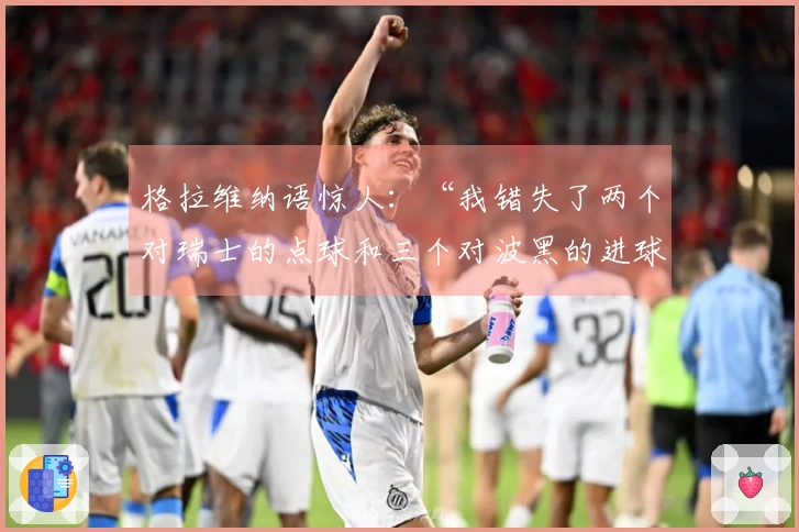 格拉维纳语惊人：“我错失了两个对瑞士的点球和三个对波黑的进球机会”